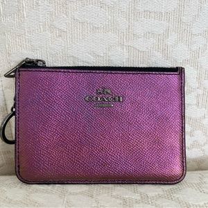 Coach Hologram Oil Slick coin purse wallet